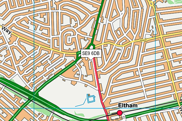 Kinesis Gym & Fitness Centre (Closed) map (SE9 6DB) - OS VectorMap District (Ordnance Survey)