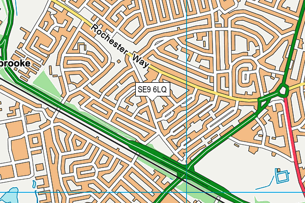 SE9 6LQ map - OS VectorMap District (Ordnance Survey)