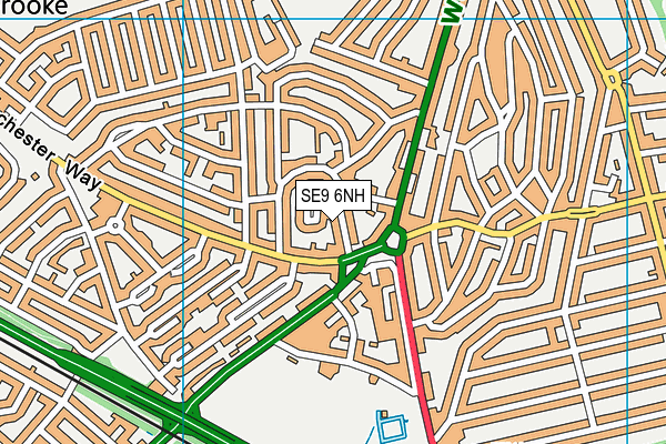 SE9 6NH map - OS VectorMap District (Ordnance Survey)