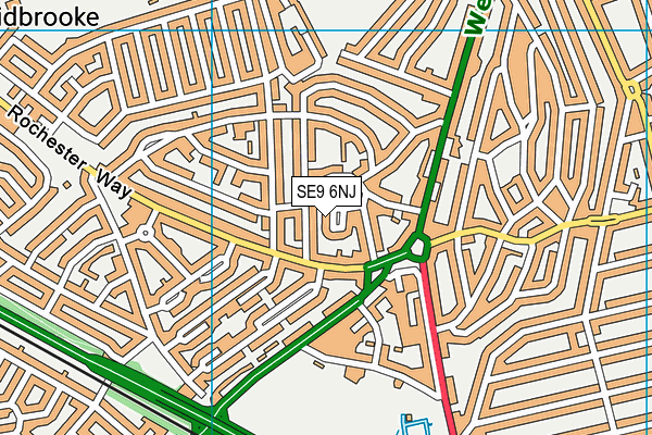 SE9 6NJ map - OS VectorMap District (Ordnance Survey)