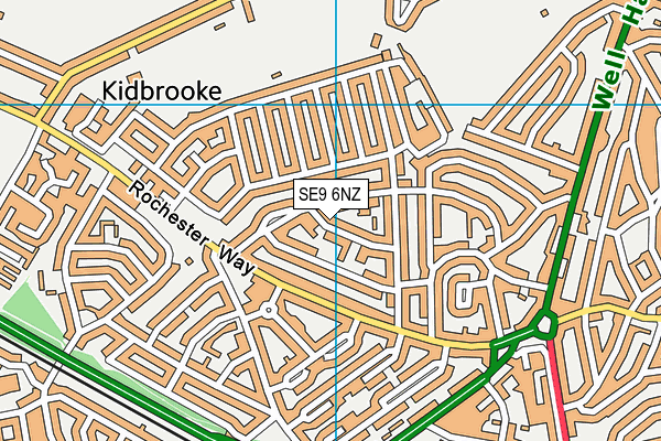 Henwick Primary School map (SE9 6NZ) - OS VectorMap District (Ordnance Survey)