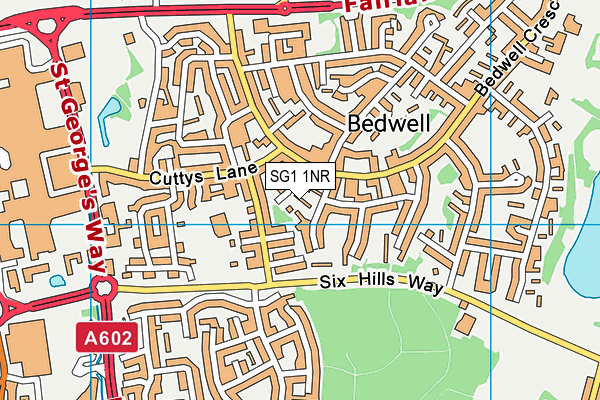 SG1 1NR map - OS VectorMap District (Ordnance Survey)