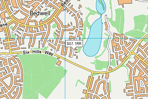 SG1 1RR map - OS VectorMap District (Ordnance Survey)