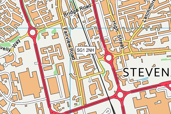 SG1 2NH map - OS VectorMap District (Ordnance Survey)