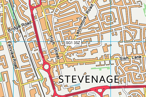 SG1 3SZ map - OS VectorMap District (Ordnance Survey)