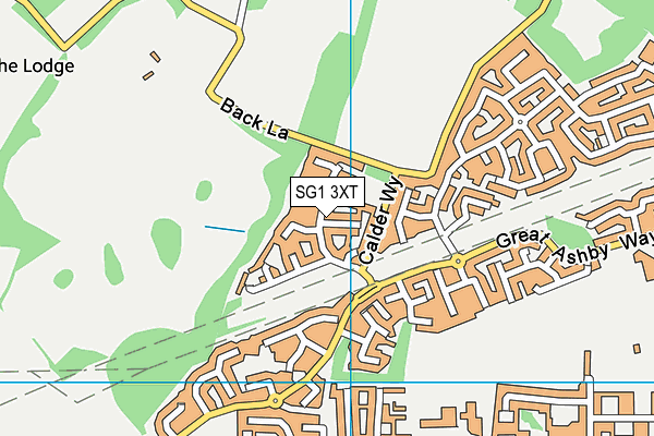 SG1 3XT map - OS VectorMap District (Ordnance Survey)