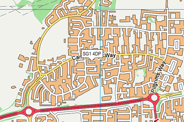 SG1 4DP map - OS VectorMap District (Ordnance Survey)