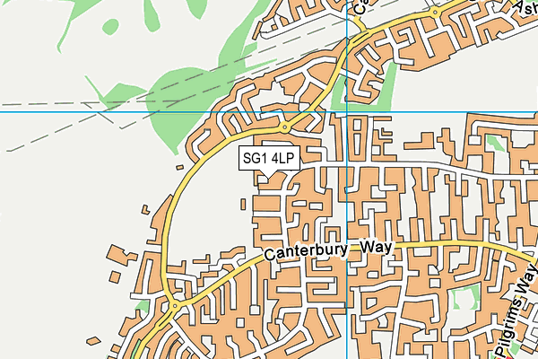 SG1 4LP map - OS VectorMap District (Ordnance Survey)