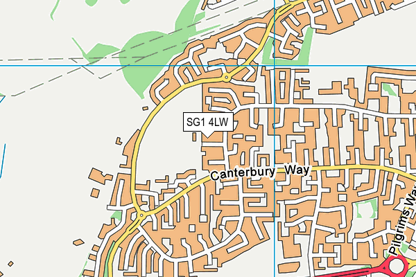 Canterbury Park map (SG1 4LW) - OS VectorMap District (Ordnance Survey)