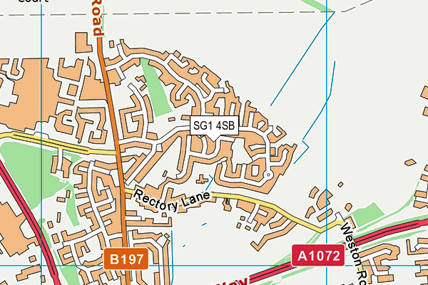 SG1 4SB map - OS VectorMap District (Ordnance Survey)