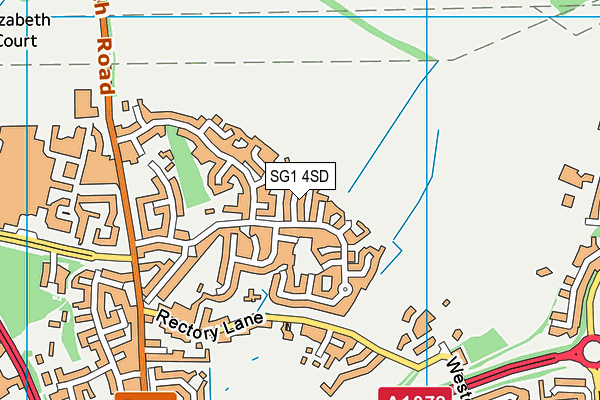 SG1 4SD map - OS VectorMap District (Ordnance Survey)