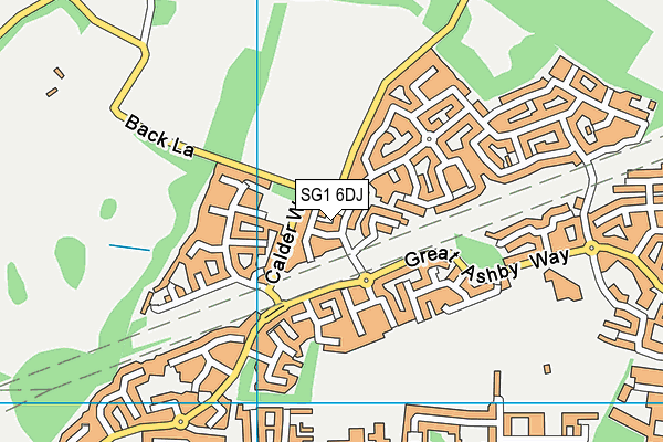 SG1 6DJ map - OS VectorMap District (Ordnance Survey)