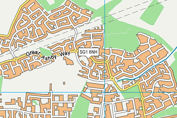 Round Diamond Primary School map (SG1 6NH) - OS VectorMap District (Ordnance Survey)