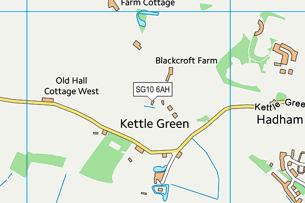 SG10 6AH map - OS VectorMap District (Ordnance Survey)