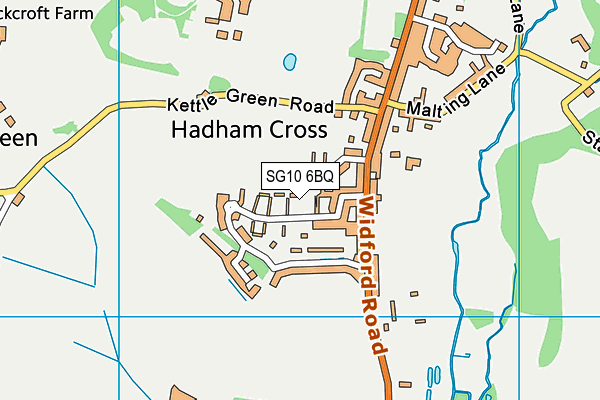 SG10 6BQ map - OS VectorMap District (Ordnance Survey)