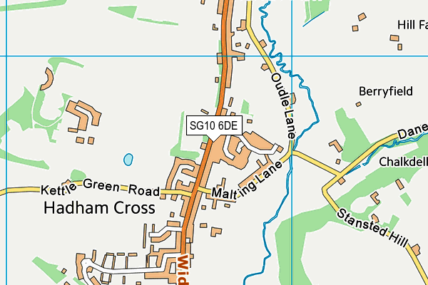 SG10 6DE map - OS VectorMap District (Ordnance Survey)