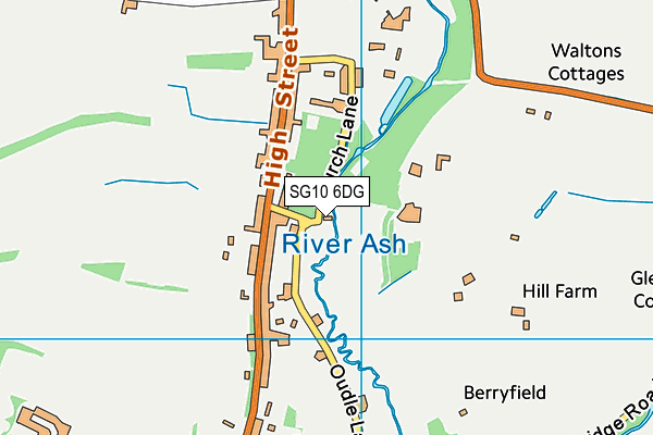 SG10 6DG map - OS VectorMap District (Ordnance Survey)