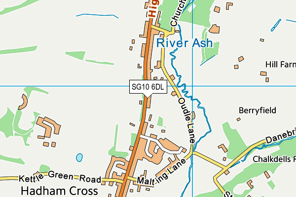 SG10 6DL map - OS VectorMap District (Ordnance Survey)