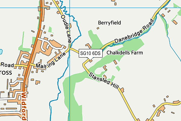 SG10 6DS map - OS VectorMap District (Ordnance Survey)