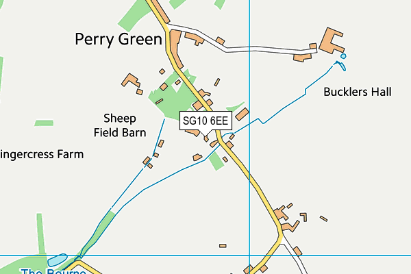 SG10 6EE map - OS VectorMap District (Ordnance Survey)
