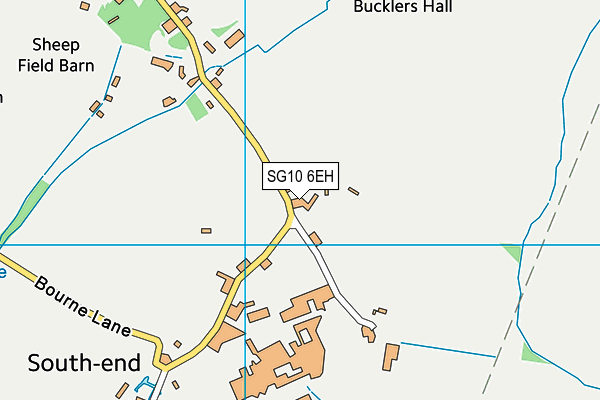 SG10 6EH map - OS VectorMap District (Ordnance Survey)