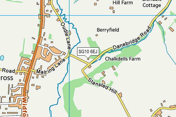 SG10 6EJ map - OS VectorMap District (Ordnance Survey)