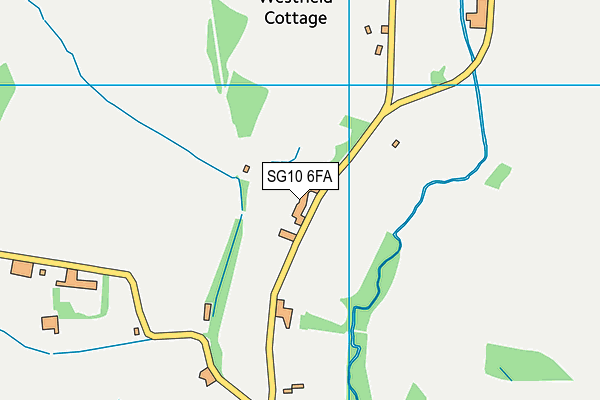 SG10 6FA map - OS VectorMap District (Ordnance Survey)
