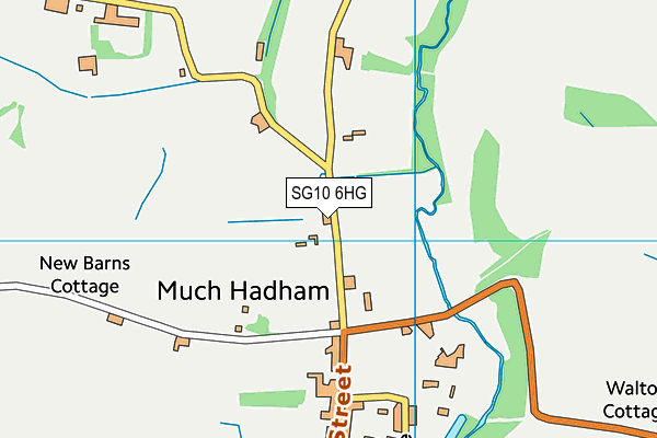 SG10 6HG map - OS VectorMap District (Ordnance Survey)