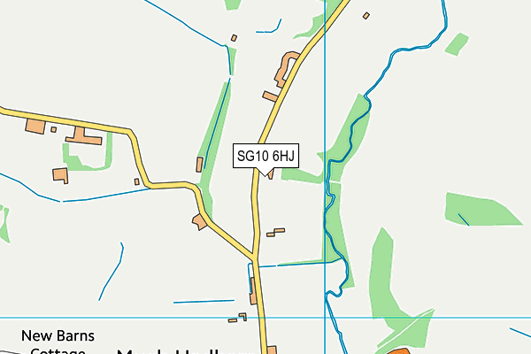 SG10 6HJ map - OS VectorMap District (Ordnance Survey)