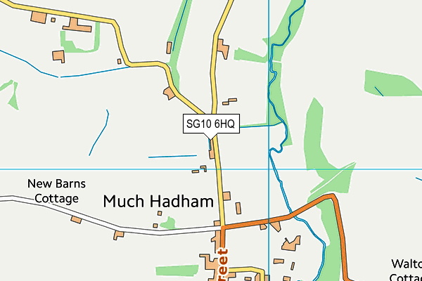 SG10 6HQ map - OS VectorMap District (Ordnance Survey)