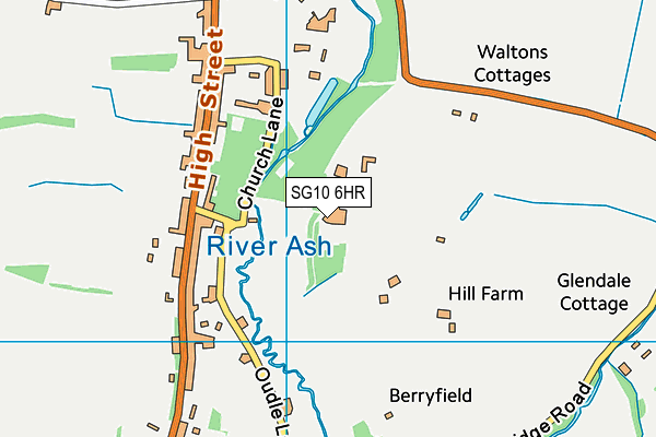 SG10 6HR map - OS VectorMap District (Ordnance Survey)