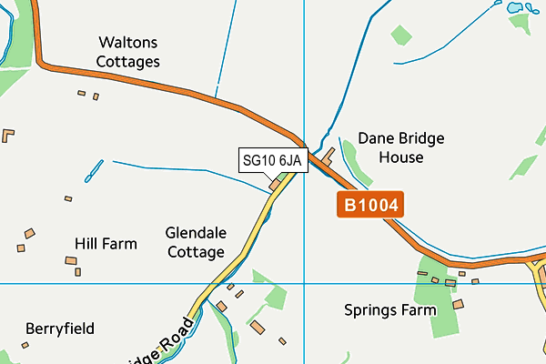 SG10 6JA map - OS VectorMap District (Ordnance Survey)