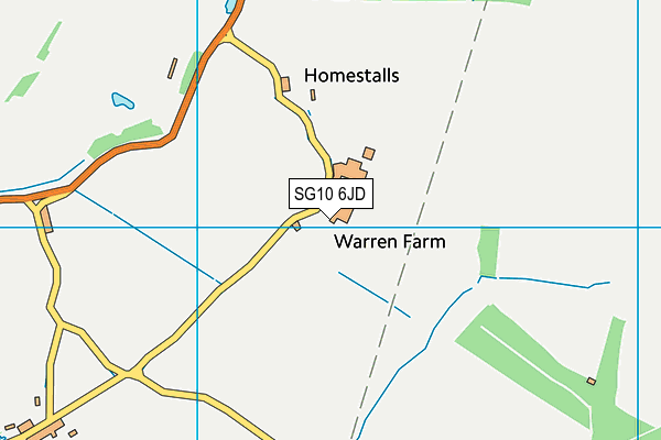 SG10 6JD map - OS VectorMap District (Ordnance Survey)