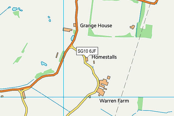 SG10 6JF map - OS VectorMap District (Ordnance Survey)