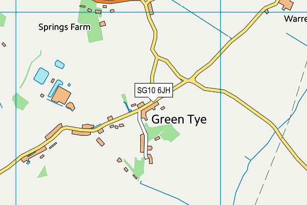 SG10 6JH map - OS VectorMap District (Ordnance Survey)