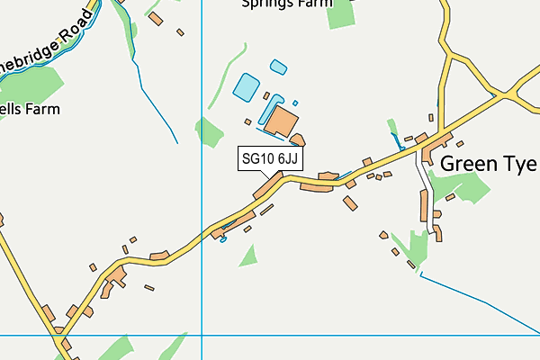 SG10 6JJ map - OS VectorMap District (Ordnance Survey)