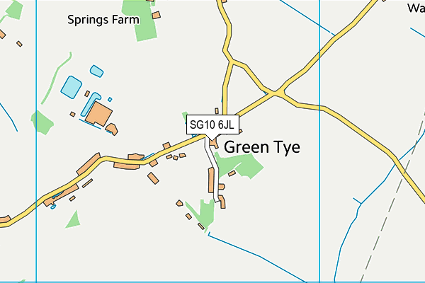 SG10 6JL map - OS VectorMap District (Ordnance Survey)