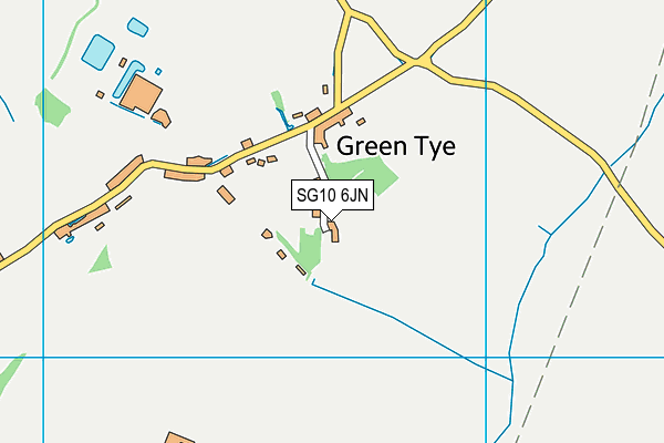 SG10 6JN map - OS VectorMap District (Ordnance Survey)