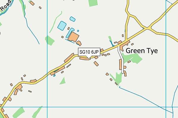 SG10 6JP map - OS VectorMap District (Ordnance Survey)