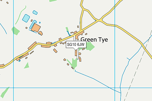 SG10 6JW map - OS VectorMap District (Ordnance Survey)