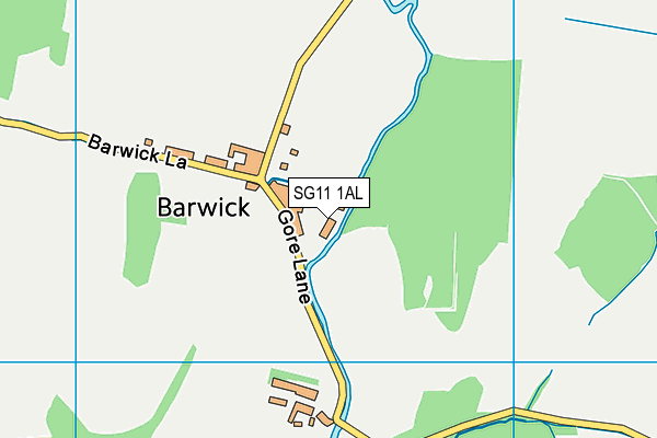 SG11 1AL map - OS VectorMap District (Ordnance Survey)