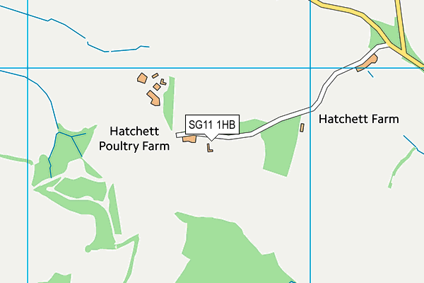 SG11 1HB map - OS VectorMap District (Ordnance Survey)