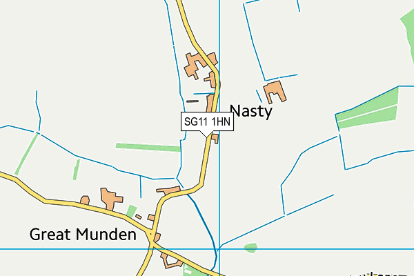 SG11 1HN map - OS VectorMap District (Ordnance Survey)