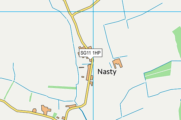 SG11 1HP map - OS VectorMap District (Ordnance Survey)