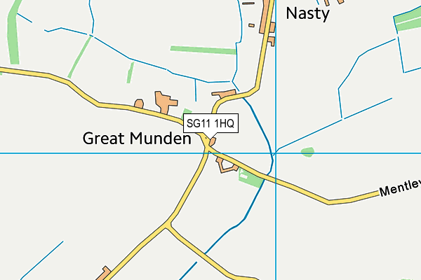 SG11 1HQ map - OS VectorMap District (Ordnance Survey)