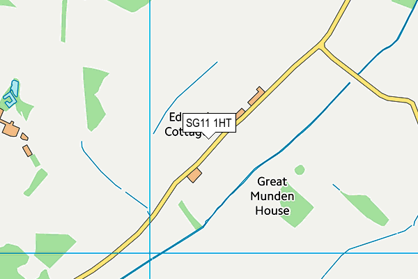 SG11 1HT map - OS VectorMap District (Ordnance Survey)