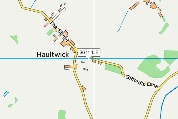 SG11 1JE map - OS VectorMap District (Ordnance Survey)