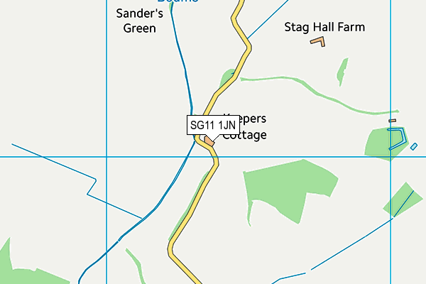 SG11 1JN map - OS VectorMap District (Ordnance Survey)