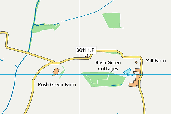 SG11 1JP map - OS VectorMap District (Ordnance Survey)