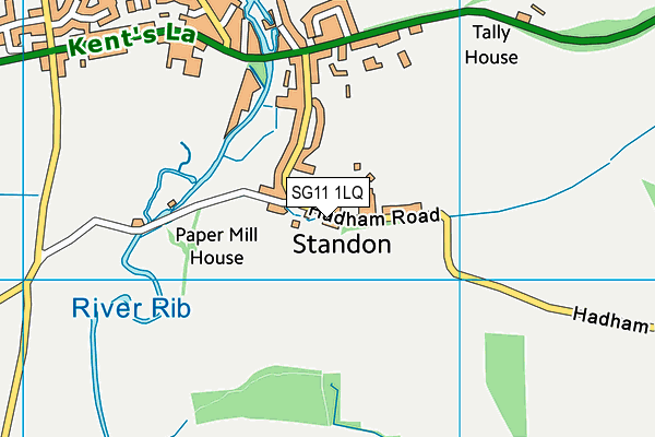 SG11 1LQ map - OS VectorMap District (Ordnance Survey)